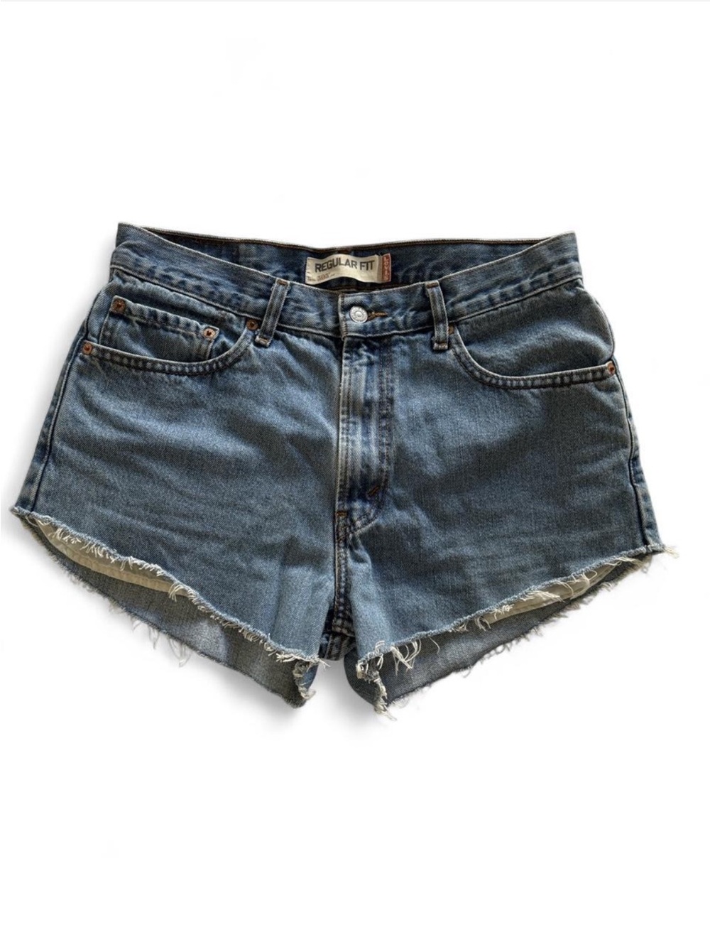 Vintage Levis 505 Blue Denim Jean Shorts Size 32 W